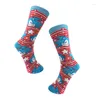 Men's Socks 5 Pairs Men's Cotton Brand Cool Cartoon Tube