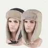 Berets Männer Frauen Ohrenklappe Kappen Winter Ski Anti Schnee Hüte Lei Feng Kappe Earflap Hut Dicke Sturmhaube Warm winddicht