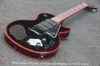 2018 New Electric Guitar Custom shop Lesp Red Edge 3 Pickups guitarra Black Hardware Free delivery