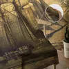 Tenda Vintage Veliero Mappa Nautica Tende Trasparenti Per Soggiorno Cucina Tulle Finestre Voile Filato Camera Da Letto