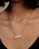 Pendant Necklaces Custom Arabic Necklace For Women Accept Dropshopping Wholesale Stainless Engrave High Quality Fashion And Er Jewelry J0018