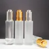 100 pièces 30 ml vide clair/verre givré huile essentielle bouteille de parfum avec pompe à pression flacon compte-gouttes
