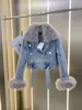 2022 Frauen Vintage Designer Tweed Blazer 100% Real Fox Fur Ladies Designer Jacke Kleid Casual Long Sleeve Top Anzug A4