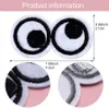 Notions Iron on Patches Black White Cartoon Eyes Embroidered Patch Funny Small Appliques Stickers DIY Clothing Jackets Shoes Sewing Craft Decoration