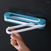 Clothing Storage Shoe Rack Foldable Three-in-one Slippers Bathroom Wall-mounted Perforated Towel
