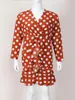 플러스 사이즈 드레스 Finjani Bohemian for Women 2022 Dot Pattern Red Dress Pretty and Evening