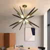 Kroonluchters biewalk Moderne zwarte led libelvorm voor slaapkamer woonkamer lamp plafond indoor verlichting armaturen decor cristal