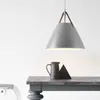 Lâmpadas pendentes Lâmpada moderna Cone White Hanglamp Dining Room Living Bar Light Luminire Kitchen Lighting Nordic