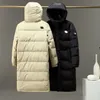22fw 디자이너 럭셔리 남성 여성 롱 다운 재킷 야외 캐나다 북부 겨울 후드 코트 스키 퍼퍼 재킷 야외 남성 의류 s-2xl