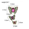 Broches CINDY XIANG Grand Cristal Et Strass Papillon Pour Femmes Vintage Insectes Pendentif Gland Pins