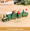 Kerstdecoraties houten trein ornamenten hanger Merry voor huis Xmas Navidad 2022 jaar decor 2023