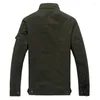 Men's Jackets Casual Men Military Coat Cargo Jacket Windproof Parkas Outwear Large Code Cotton Multi Pocket Autumn Winter Work