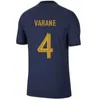 3xl 4xl Benzema Mbappe Griezmann Soccer Jerseys 2022 French Kante Pogba Kounde Giroud Guendouzi Kimpembe Pavaro Football Shirt Women Fa 315G