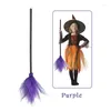 Decorazione per feste Halloween Witch Broom Po Puntelli Bambini Cosplay Accessori per costumi di ruolo Forniture per la casa fai-da-te