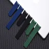 Quality Green Black 20mm silicone Rubber Watchband watch band For Role strap GMT OYSTERFLEX Bracelet276H