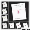 Charm-Armbänder Whole Hope Pink Ribbon Brustkrebs-Bewusstsein Charms Wunschkarte Charm-Armband für Frauen Männer Mädchen Freundschaftsgeschenk 1 Dh2Xw