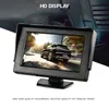 Caméra de recul de véhicule arrière étanche de voiture de vision nocturne moniteur pliable moniteur de caméra de recul HD de 4,3 pouces avec moniteur LED lecteur mp3 vue mp4