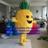 Ananas fruit ananas abacaxi bromel mascotte kostuum volwassen stripkarakter outfit kleuterschool huisdierenwinkel gesneden het lint zx3015