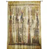 Tenda Antico Egitto Totem retrò Murale Tende in tulle per soggiorno Camera da letto Tende per finestre trasparenti trasparenti