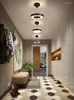 Pendelleuchten Moderne LED-Deckenleuchte für Veranda Gang Badezimmer Wohnzimmer Schlafzimmer Schwarz Gold Schmiedeeisen Kronleuchter Beleuchtung