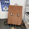 Computer Backpack Fashion Flace Dubbele schouder Korte Afstand Travel Canvas Bag Male studenten Junior School Studenten
