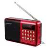 Rádio Mini Rádio portátil portátil Handheld Recarregável Digital FM USB TF MP3 Player Dispositivos de alto -falante 221025