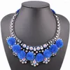 Choker Rope Chain Chunky Statement Cotton Pom Ball Crystal Pendant Women Necklace Fashion Arrival Wholesale