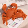 Plush Dolls 2260cm Funny Doll Intresting Simulation Sea Anime Red Lobster Crab Stuffed Short Hair Toy Birthday Gifts For Kids 221024