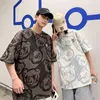 Hommes T-shirts Chemise Décontracté Streetwear Ours Impression T-shirt Coton Été Couple Manches Courtes Lâche Harajuku Hauts T-shirts T-shirt