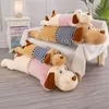 Poupées en peluche 50-130cm Doux Corps Couple Rayé Grand Chien Poupée Animal En Peluche Décoration De La Maison Canapé Oreiller Enfants Fille Cadeau De Vacances Jouets 221014