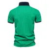 Men's Polos Fashion Casual Business Golf Polo Short Sleeve Geometric Metal Decorative T-shirt 3XL