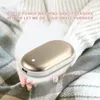 Other Home Garden Portable 2 In 1 Mini Hand Warmer USB Rechargeable Mobile Power Bank Charger Electric Heater Warm Winter Heating Tools 221014