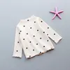 Shirts Baby Girls Clothing Long-sleeved O-necked Love Heart Shirt Kids Blouse Cotton Children's Tops