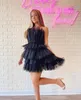 Miss Lady Pageant Interview Dress 2023 Ruches Fuchsia Red Carpet Cocktail Jurk Winter Formeel evenement Feest Afstudeer Hoco Gala uiterlijk Wedding Gast Wit zwart