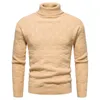 Men's Sweaters Mens Autumn Winter Sweater Pullovers Casual Knitted Wool Warm Turtleneck Long Sleeve Solid