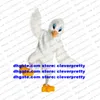 Vit sn￶ g￥s maskot kostym duva duva Seagull Sea Gull Sea Mew Bird Character Performn Acting Opening Session ZX2201