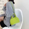 Popular small fresh shell bag simple lychee pattern Handbag women's bag new sling one Shoulder Messenger Bag