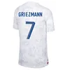 3xl 4xl Benzema Mbappe Griezmann Soccer Jerseys 2022 French Kante Pogba Kounde Giroud Guendouzi Kimpembe Pavaro Football Shirt Women Fa 315G