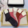 2023ssDesigners Hommes Femmes Chaussettes Cinq Marques Luxe Sports Hiver Maille Lettre Imprimé Chaussette Coton Homme Chaussettes Femelles Avec Boîte Pour Cadeau