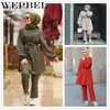 Work Dresses WEPBEL Plus Size Long Dress Full Length Pants Muslim Clothing Set Women Solid Color Loose Ladies Clothes Sets
