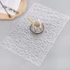 Table Mats 1PC PVC Placemat Non-slip Dining Drink Coasters Heat Resistant Pot Holder Dish Plate Mat Modern Al Home Decor