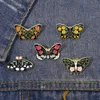 Butterfly Insect Moth Enamel Pins Retro Romance Flowers Wings Brooches Lapel Badges Nature Inspiration Jewelry Gift For Women7027939