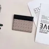 Partihandel Fashion Credit Card Holders Fall Mini Wallet Utmärkt kvalitet äkta läder Kvinnor Män Designer Pure Color Card Holder Double Sided Plånböcker med låda