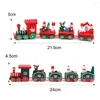 Christmas Decorations Wooden Train Ornaments Pendant Merry For Home Xmas Navidad 2022 Year Decor 2023