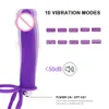 Doppel -Penetration Vibrator Penis Strapon Dildo Vibrator Riemen am Penis Vibration Anal Plug Sex Toy für Männer Paar Anfänger