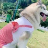 犬のアパレル春の夏のドレス子犬のペットの服ミディアム大きな犬コスチュームラブラドールゴールデンレッカードレスディスフラズペロ