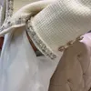 2023 Женская шерстяная шерсть дизайнер твидовый костюм.