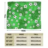 Cobertores Flanela Blanket Football Gate e Soccer Ball Light Fino Lavagem mecânica quente arremesso macio no sofá -cama Travel Patchwork