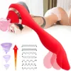 Piegabile potente dildo di dildo vibratore a g-spot stimolatore stimolatore capezzolo succhiare la figa per la figa giocattoli per donna sex shop