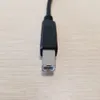 Câble d'extension de données USB 2.0 Type B pour impression mâle à femelle, montage sur panneau de verrouillage à vis, 30cm, 10 pièces/lot